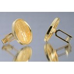 14kt Gold Cuff-Links with U.S. American eagle 1/4 oz. Gold Coins